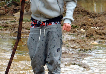 BK in the mud